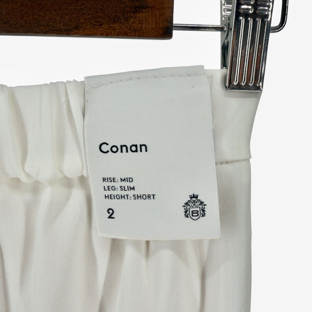 Babaton Atelier White Conan Slim Pants Size 2 - Picture 6 of 11